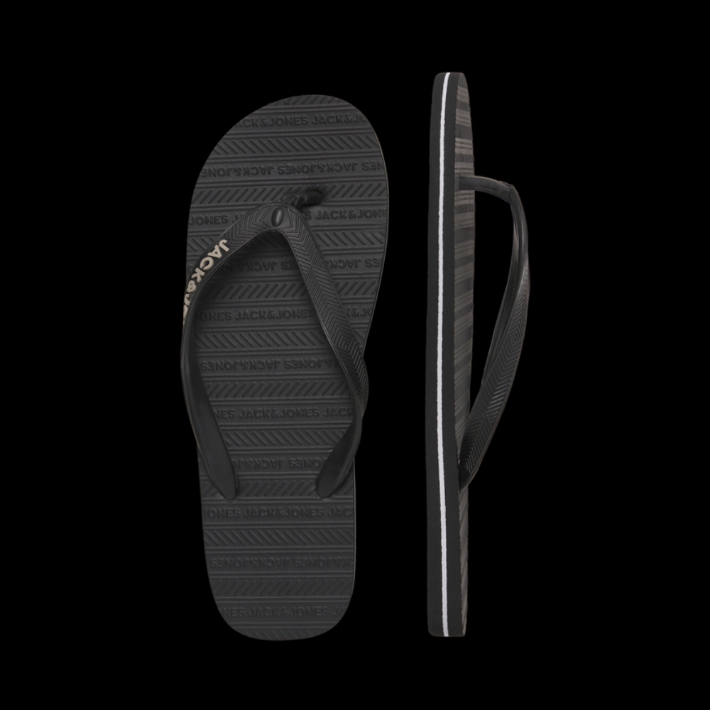 Jack & Jones Black Flip Flops 11/12 New